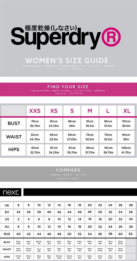 superdry size guide women